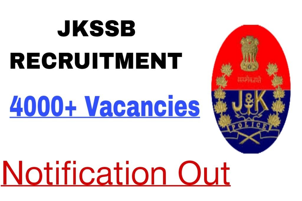 JKSSB JK Police Constable Recruitment 2024
