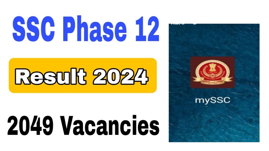 SSC Phase 12 Result 2024