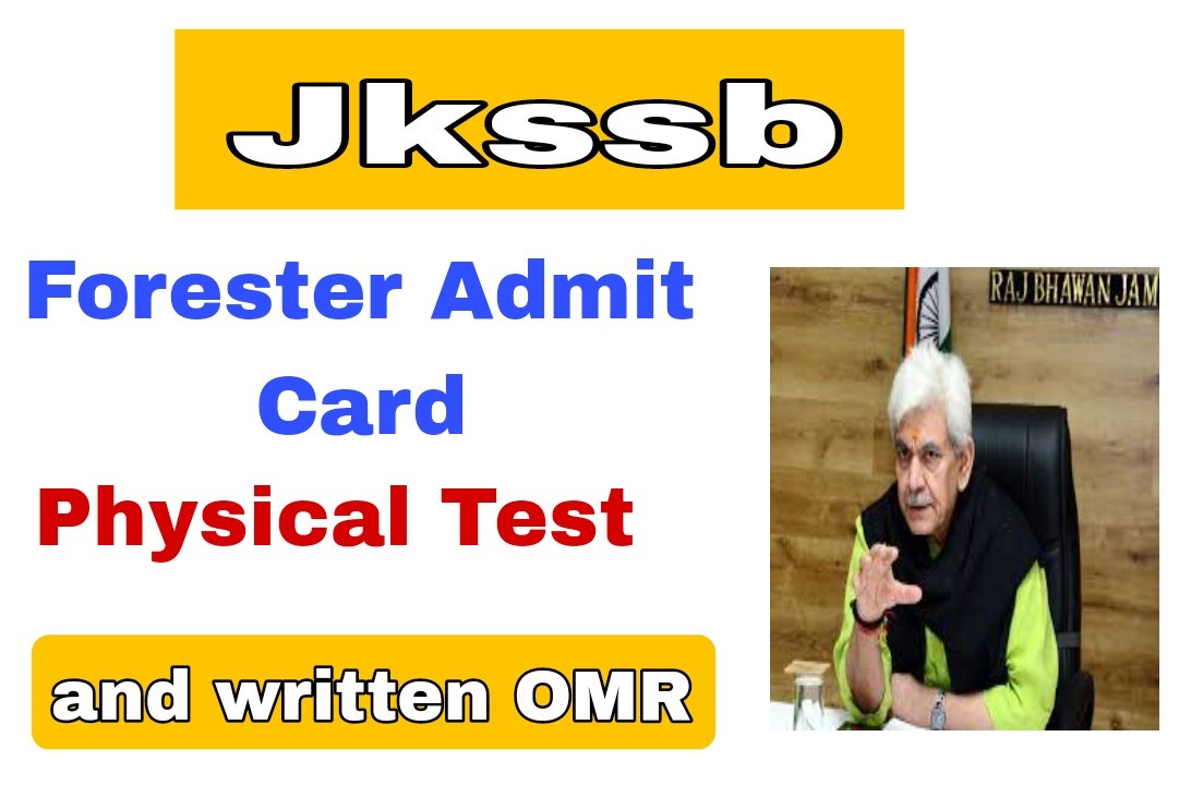 Jkssb Forester 2024 Exam Calendar Out 